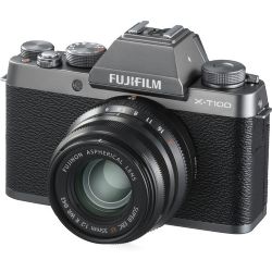 Fujifilm X-T100 Mirrorless Digital Camera (Body,Dark Silver)