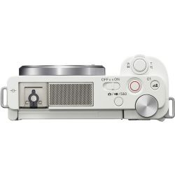 Sony ZV-E10 Mirrorless Camera with 16-50mm Lens (White)