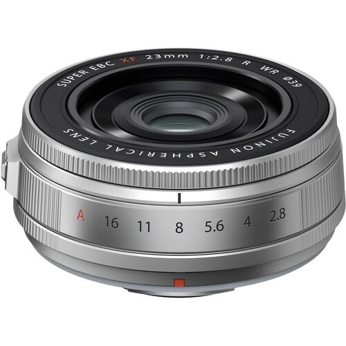 FUJIFILM XF 23mm f/2.8 R WR Lens (FUJIFILM X, Silver)