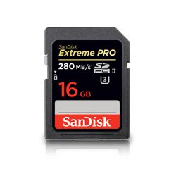 SanDisk 16 GB Extreme PRO SDHC/SDXC UHS-II Memory Card
