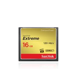 SanDisk 16 GB Extreme CompactFlash Memory Card (120mb/s)