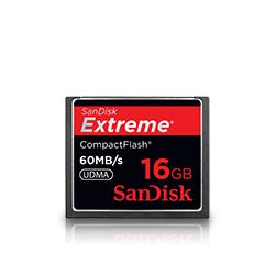 SanDisk 16GB CompactFlash Memory Card Extreme 400x UDMA