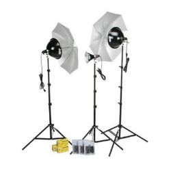 Smith-Victor KT800U 3-Light 1250W With Umbrellas & Dimmers