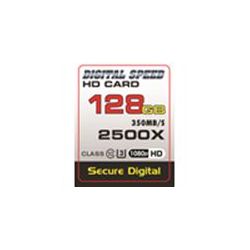 Digital Speed 2500X 128GB Professional High Speed Mach III 350MB/s Error Free (SDHC) HD Memory Card Class 10