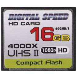 Digital Speed 4000X 16GB Professional High Speed Mach III 600MB/s Error Free (CF) HD Memory Card