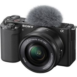 Sony ZV-E10 Mirrorless Camera with 16-50mm Lens (Black) Retail Kit